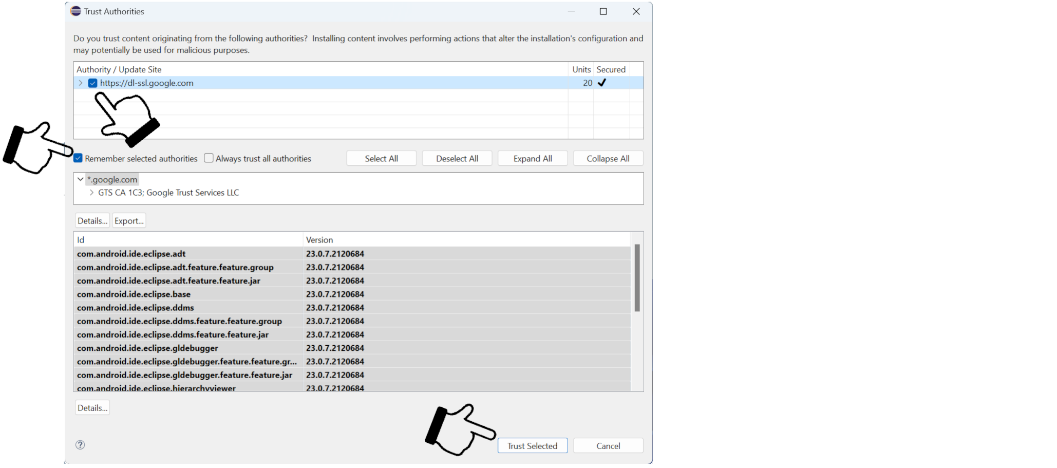 eclipse android