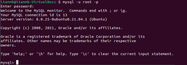 mysql reset root password