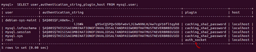 mysql user