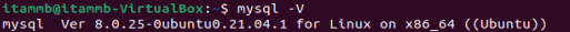 mysql version ubuntu