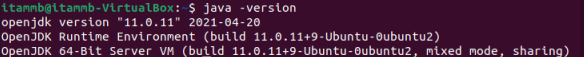java version ubuntu
